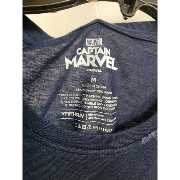 Captain Marvel Womens Tank Top Medium Marvel Star Print - Picture 2 of 4
